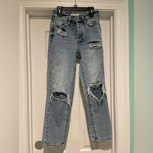 Pacsun Mom Jeans with holes. Women's size 23.